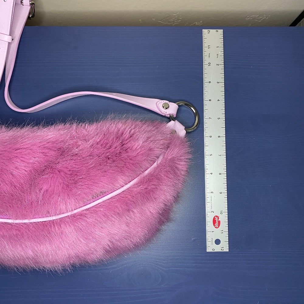 Rebecca Minkoff Faux Fur Hip Bag in True Orchid - Picture 13 of 16